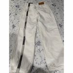 ZARA  Women's White Ripped Straight Leg Jeans Size 2 High Rise Photo 6