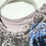 Sinful  Women's Top with Blue and Gray Design Photo 4