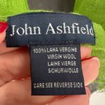 John Ashfield Green 100% Virgin Wool Scarf Lightweight Fringed Kelly Green Gaizy Photo 1