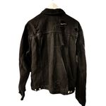 PacSun Oversized Black Jean Jacket Denim Unworn Moto Jacket M Distressed Western Photo 2