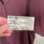 Torrid  Womens Plus Size Burgundy Red Ribbed Henley Top Short Sleeve 5X Photo 9