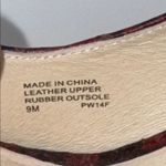 Michael Kors  Milan Platform Peep Toe Heels Burgundy Snakeskin Print Women’s 9 Photo 12