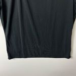 Green envelope short sleeve black keyhole top women’s size medium NWT Photo 3