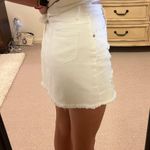 Pink Lily White Denim Skirt Photo 1