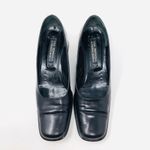 via spiga for Neiman Marcus black stacked heels, made in Italy, size 9N Photo 4