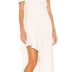 Elliatt  Pallas White Ruffle One Shoulder Long Formal Dress Bridal Wedding Photo 0