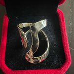 Chunky Gold Statement Ring for Women Gold Knuckle Ring Size 7 Photo 0