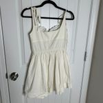 Anthropologie  LPA white milkmaid cottagecore eyelet mini dress small‎ romantic Photo 8