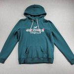 Hollister Womens Sweatshirt Size M Forest Green Hoodie Pullover Kangaroo Pocket Photo 0