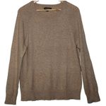 J.Crew Women's  Tan Brown Nylon Lambs Wool Crewneck Long Sleeve Sweater Size M Photo 0