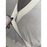 Garnet Hill White Tendu Surplice Neckline Pima Cotton Wrap Front Sweater size S Photo 3