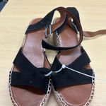 Franco Sarto Pellia Black Suede Espadrille Open Toe Womens Sandal Sz 11… Photo 1