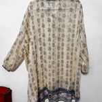 ZARA sheer button down longsleeve tunic Photo 2