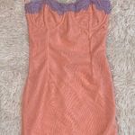 House Of CB NWOT  Harper Sorbet Lace Trimmed Mini Dress sz S TALL Photo 4