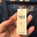 Anthropologie NWT  Ari + Ali Enya Velvet Burnout Wrap Dress Top Tunic Dark Floral Photo 4