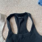 Abercrombie & Fitch Abercombie Ribbed Tank Tops black and Tan Photo 3
