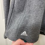 Adidas NWOT ‎ women’s dark gray soft quarter zip jacket sweatshirt medium Photo 2