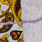 Banana Republic Strapless Paisley Print Dress White Yellow Brown Size 0 Photo 9