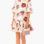 NWT La Double J Choux in Pansy Floral Cotton Mini Shirt Dress XL $760 Photo 9