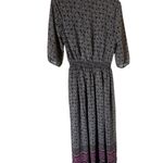 Westport  Black and Purple Long Sleeve Dress Photo 2