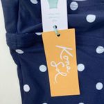 Kona Sol Swimsuit One Piece Size Medium 8-10 Polka Dot Navy And White Retro NWT Photo 7