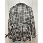 LY2K VANITY Pea Coat Plaid‎ Large Jacket Gray Button Peacoat Collared Photo 4