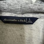 Abercrombie & Fitch Gray Sweatshirt with Pink and Maroon Striped Photo 2