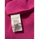 Vine & Love  Hot Pink Wrap Short Sleeve V-Neck Top Vacation Work Size Small Photo 6