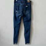 American Eagle AEO  Super High Rise Jegging Ripped Distressed Dark Wash Size 6 Photo 2
