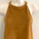 ZARA NWOT faux suede  Trafaluc halter top. Sz S Photo 3