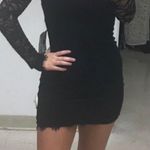 Macy's Black Lace Homecoming Dress Photo 0