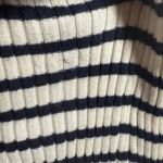 Rixo Antibes Navy White Striped Ribbed Knit Collared Sleeveless Midi Dress M Blue Size M Photo 14