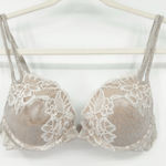 Victoria's Secret VS Vintage Lingerie Floral Lace Double Strap Padded Bra 34B Photo 0