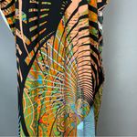 Handmade Kaftan Dress Trippy Print Graphic Maxi Women Lounge Beach V-Neck Caftan Photo 11