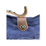 Limited Edition: Tylie ᪣ Y2K Utility Suede Hobo Bag ᪣ Pyramid Stud Strap ᪣ Blue Photo 8