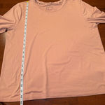 AnyBody Dusty Rose Crew Neck Long‎ Sleeve Lounge Shirt Medium Pink Photo 6