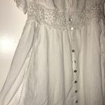 Boho style Crochet detail summer dress Small White Photo 2