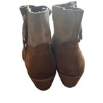 Frye and Co. Suede Leather Ankle Booties Boots Brown Western Womenswear Photo 4