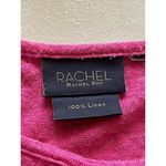 Rachel Zoe Rachel Ray Hot Pink Cap Sleeve Boxy Knot Hem Pullover Barbie Linen Tee Shirt 1X Photo 5