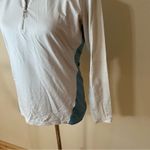 Bette & Court white pink blue collared half zipper golf shirt M Size M Photo 2