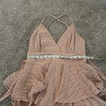 Style Rack  Romper‎ with Ruffles and Low Back, Size Medium pink Photo 8