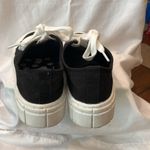 Mad love  Women's Casual Black Canvas Platform Sneakers Size 9 Photo 4