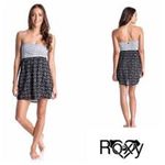 Roxy  Savage Mini Dress Sweetheart Strapless Size Medium M BEACH SURFER VACATION Photo 2