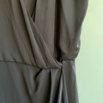 Talula Aritzia Black Sleeveless V-Neck Wrap Front Mini Dress Sz 4 EUC Photo 2