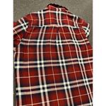 Sim and Sam women's flannel plaid shirt size M Red Size M Photo 3