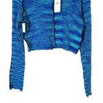 The Ragged Priest NWT Lettuce Edge Knit Crop Top Womens M Blue Indie Y2K Photo 3