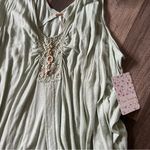 Free People NWT  Woman's Mint Green New Vibes Tank Top Size Small Photo 6