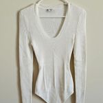 Abercrombie & Fitch Ribbed White Bodysuit  Photo 0