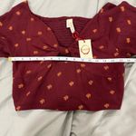 Raga NWT  long‎ sleeve cropped top cut out Medium Photo 2