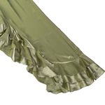 Alessandra Rich Ruffle Gown in Olive Green Green Size 2 Photo 8